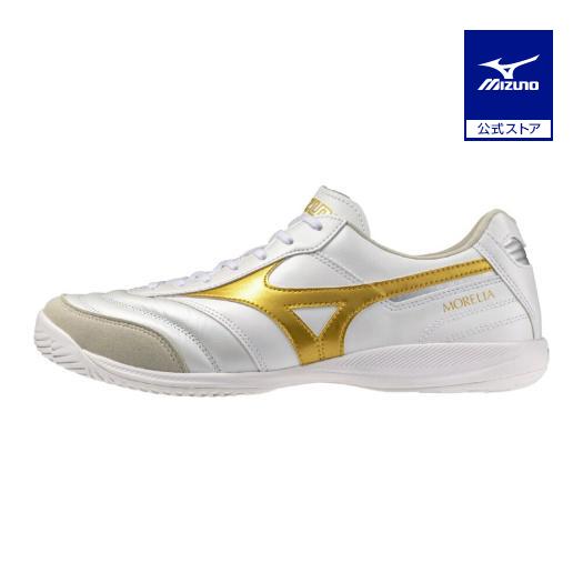 モレリア SALA ELITE IN　スーパーホワイトパール×ゴールド　【MIZUNO|ミズノ】フットサルシューズq1ga261250 MIZUNO（ミズノ） ミズノ公式 モレリア SALA ELITE IN フットサル