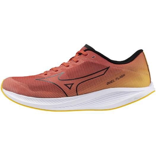 Mizuno DUEL FLASH ランニングシューズ ブラック/レッド MIZUNO ミズノ公式 デュエルフラッシュ 陸上競技 メンズ レッド