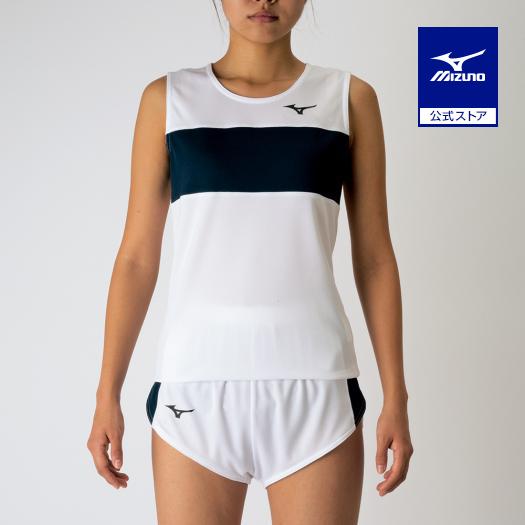 MIZUNO（ミズノ） ミズノ公式 レーシングシャツ 陸上競技 ホワイト