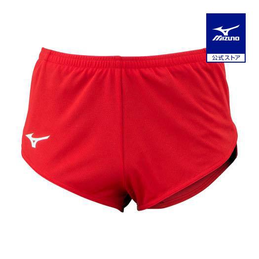 MIZUNO - ミズノ　女子陸上レーシングショーツ　Lサイズ　Rグリーン×レッド　新品 ミズノ 女子陸上レーシングショーツ Lサイズ Rグリーン×レッド