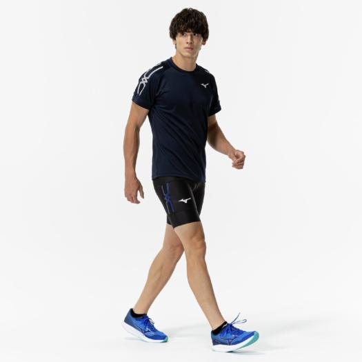 MIZUNO（ミズノ） ミズノ公式 MCライン タイツ ハーフ/陸上競技 メンズ