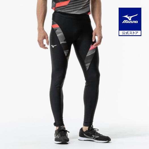 [ミズノ] 陸上ウェア ロングタイツ レーシングタイツ Sサイズ ブラック MIZUNO（ミズノ） ミズノ公式 MTCレーシングタイツ ロング 陸上競技
