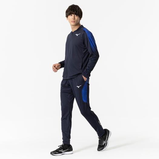 ミズノ公式 MTCウォームアップパンツ 陸上競技 ユニセックス ネイビー×サーフブルー｜mizuno-shop｜05