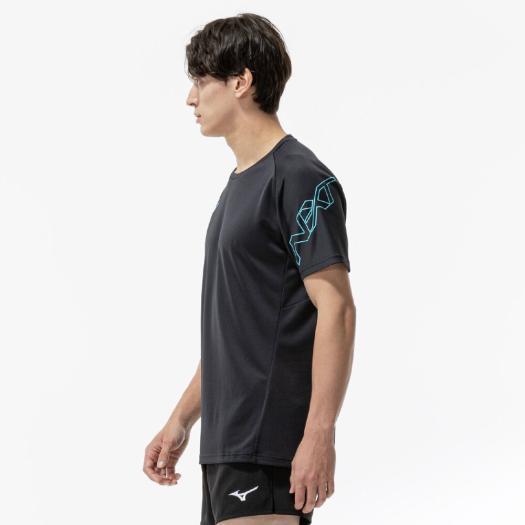 Mizuno バレーボールシャツ XL ブラック MIZUNO（ミズノ） ミズノ公式 N-XTプラクティスシャツ 半袖