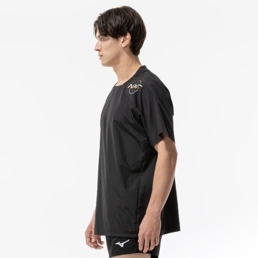 MIZUNO（ミズノ） ミズノ公式 N-XTピステ 半袖 バレーボール ブラックx