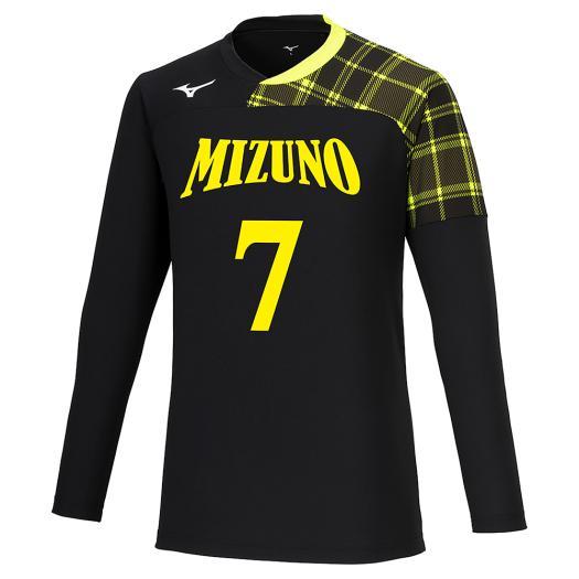 タグ付き未使用 MIZUNO バレーボールゲームシャツ　Oサイズ MIZUNO（ミズノ） ミズノ公式 ゲームシャツ 長袖 バレーボール ユニ