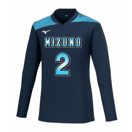 MIZUNO（ミズノ） ミズノ公式 ゲームシャツ 長袖 バレーボール ユニ