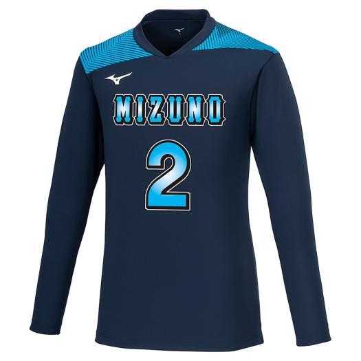 MIZUNO（ミズノ） ミズノ公式 ゲームシャツ 長袖 バレーボール ユニ