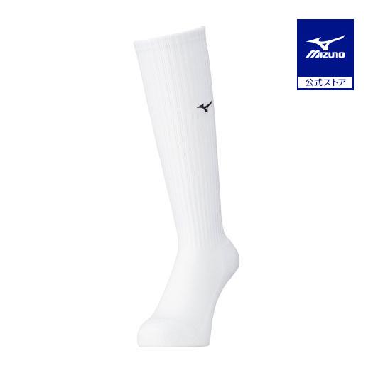 日本体育大学バレーボール部Mizuno ソックス ホワイト MIZUNO（ミズノ） ミズノ公式 バレー2足組ソックス ロング ユニ