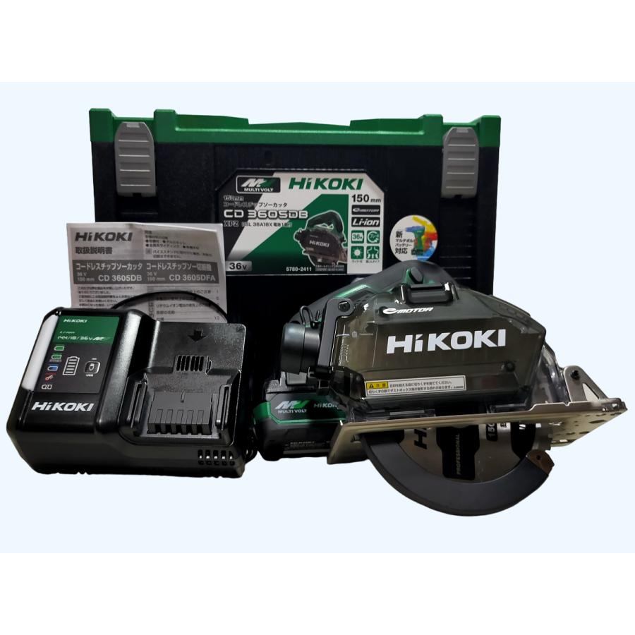 未使用 HiKOKI 150mm 36V コードレスチップソーカッタ CD3605DB(XPZ  