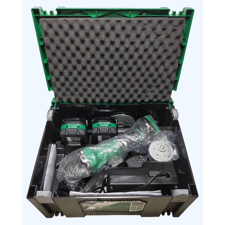 未使用 フルセット HIKOKI 36V 100mm ディスクグラインダ