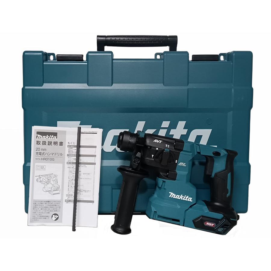 ◇◇MAKITA マキタ 締め付け工具 ハンマドリル 未使用品(S) 充電器・充電池2個・ケース付 コードレス式 40v HR010GRDXV ブルー MAKITA マキタ 締め付け工具 ハンマドリル 未使用品(S) 充電器・充電池