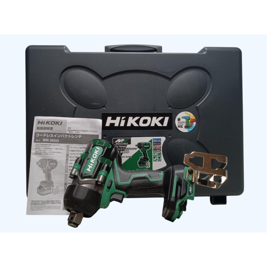 未使用 本体+ケース HIKOKI 36V コードレスインパクトレンチ WR36DD(NN 