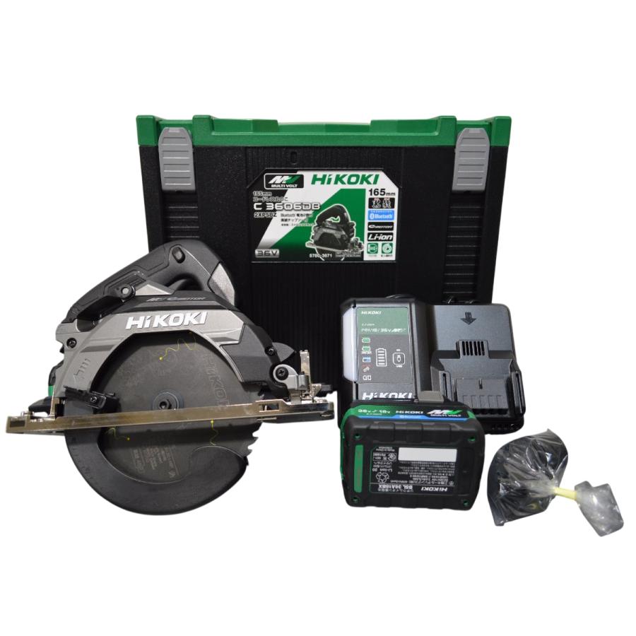 未使用 フルセット HiKOKI 165mm 36V 丸のこ C3606DB(2XPSZ) : 水野