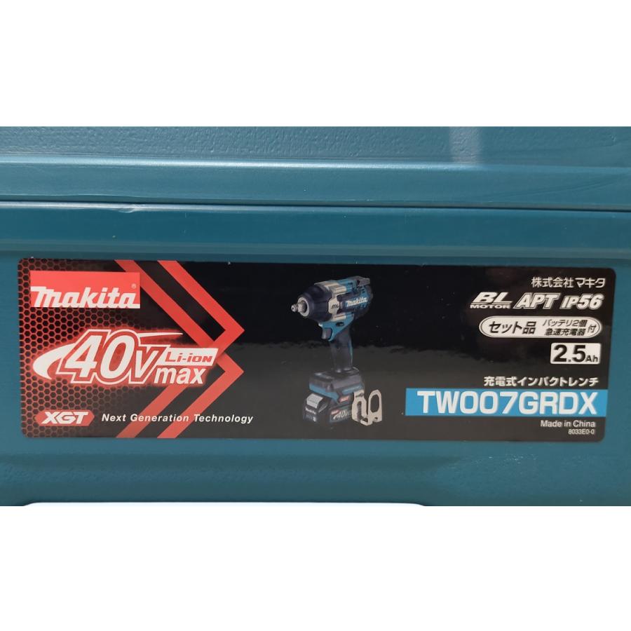 未使用 本体+ケース マキタ 40V 充電式インパクトレンチ TW007GZ