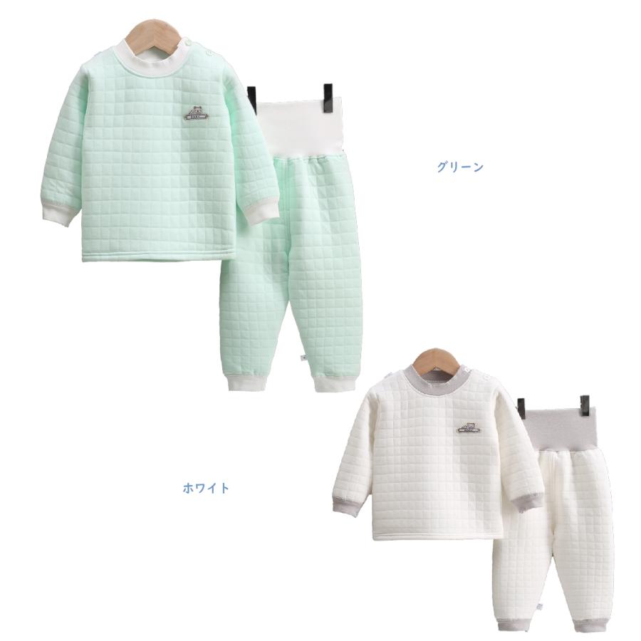 綿100％ パジャマ ベビー ルームウェア キッズ 長袖 子供 キルトニット 男の子 女の子 上下セット 韓国子供服 可愛い 春 秋 冬 クリスマス プレゼント ギフト | ブランド登録なし | 22