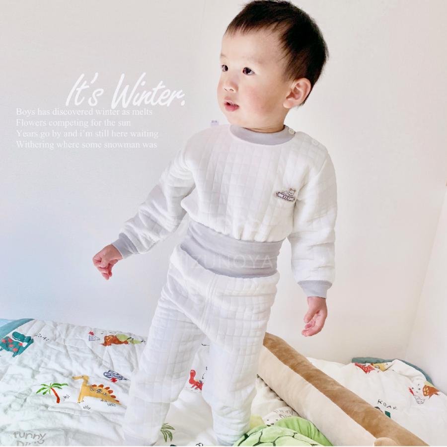 綿100％ パジャマ ベビー ルームウェア キッズ 長袖 子供 キルトニット 男の子 女の子 上下セット 韓国子供服 可愛い 春 秋 冬 クリスマス プレゼント ギフト | ブランド登録なし | 09