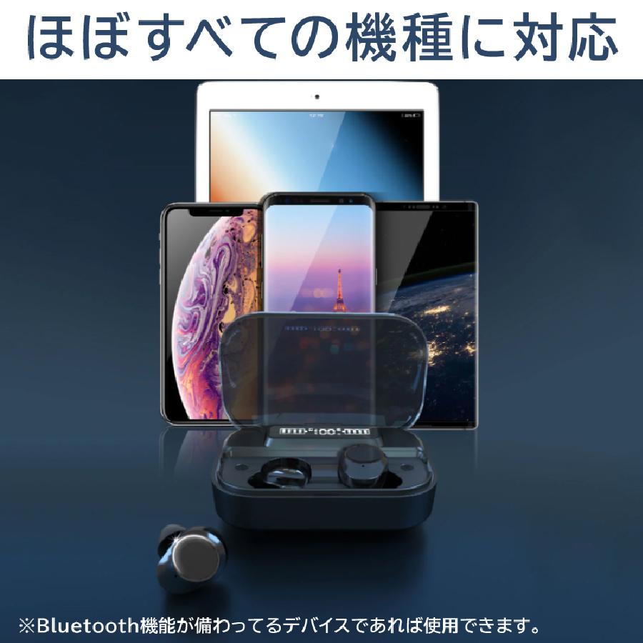 ワイヤレスイヤホン 黒 ブルートゥース Bluetooth5.1 高音質 ノイズ