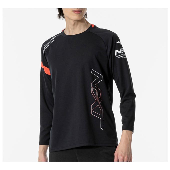 ◆メール便対応商品◆MIZUNO（ミズノ）限定 N-XT長袖Ｔシャツ（32JAA740）スポーツ トレーニング  プラクティスシャツ ウェア 吸汗速乾 ユニセックス｜mizushimasports｜03