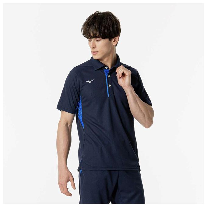 Mizuno 吸汗速乾 ポロシャツ 水色/黒/白 楽天市場】ポロシャツ メンズ 半袖 ミズノ MIZUNO 白 黒 紺 野球