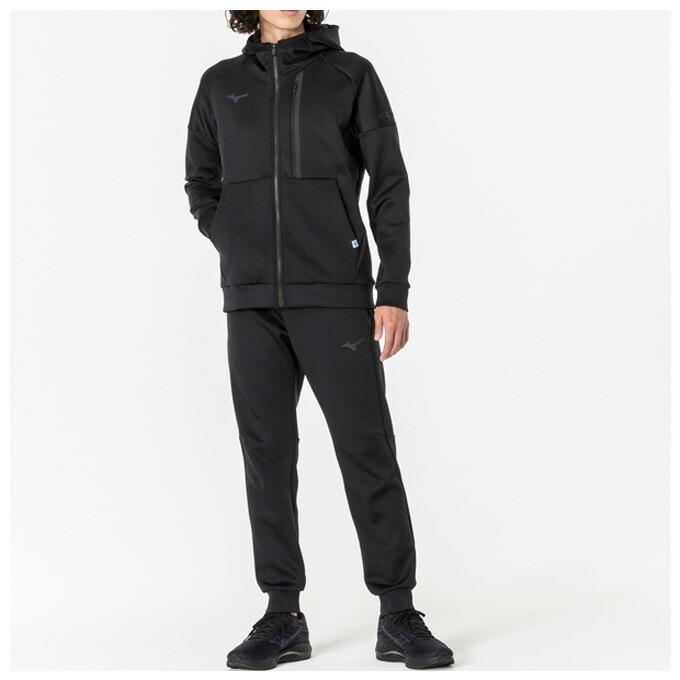 値下ミズノ ストレッチスウェット フーディ ジャケット／パンツ XL セット MIZUNO MIZUNO（ミズノ）ストレッチ スウェットフーディ パンツ