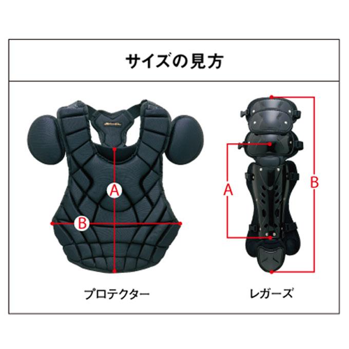 ゼット ZETT（ゼット）限定 硬式用 キャッチャー防具4点セット