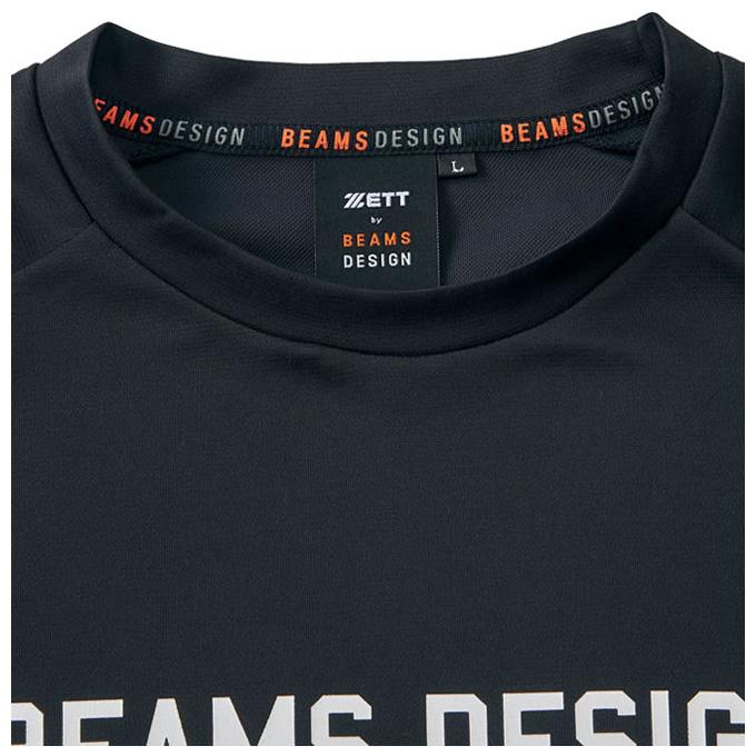ZETT（ゼット）限定 ZETT by BEAMS DESIGN  BDデュアルファインTシャツ（BOT77105）ゼット バイ ビームス デザイン 野球 半袖 大きいサイズ メンズ｜mizushimasports｜07