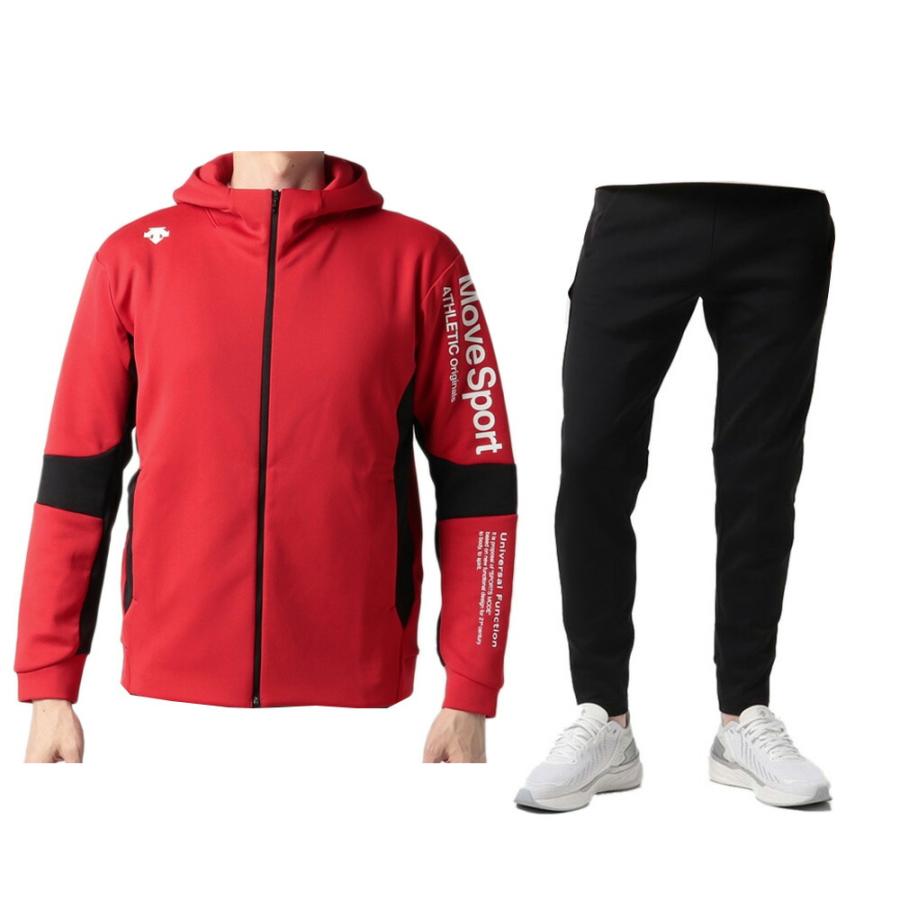 【未使用】レッド M/55 デサントフルジップジャケット L DESCENTE DESCENTE（デサント）S.F.TECH SHIELD ソフトウォーム