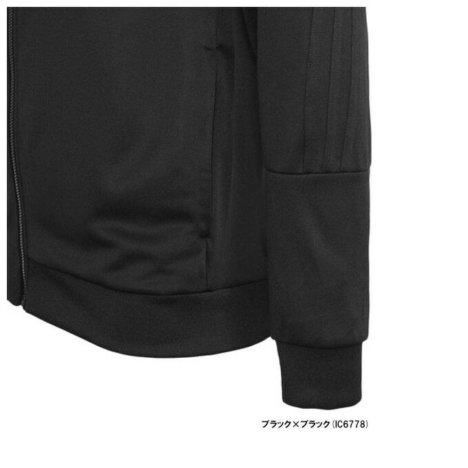  アディダス ランニングジャケット ブラック フード付き M adidas（アディダス） M 3S DK トラックスーツ 上下セット（ECT05