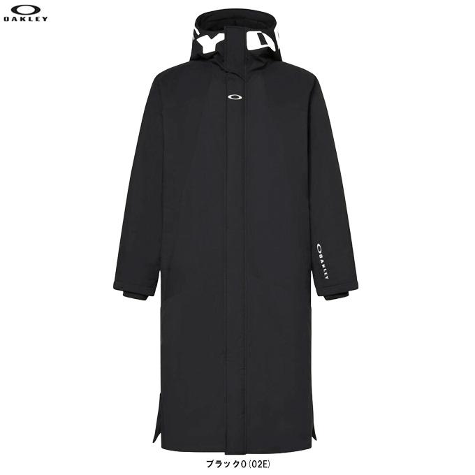 【極美品☆サイズL】オークリー　フード付中綿ベンチコート　バックロゴ　メンズ　灰 OAKLEY（オークリー） Enhance Long Coat 15.7（FOA408214）スポーツ
