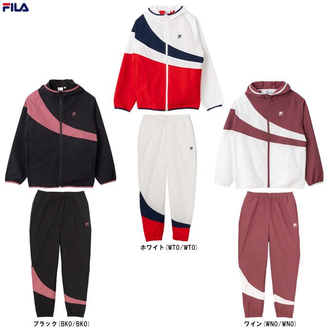 FILA（フィラ）ウィンド トラック フーディー ジョガーパンツ 上下セット（FW25FP046/FW25FP047）ウィンドブレーカー レディース FILA（フィラ） ウィンド トラック フーディー ジョガーパンツ 上下
