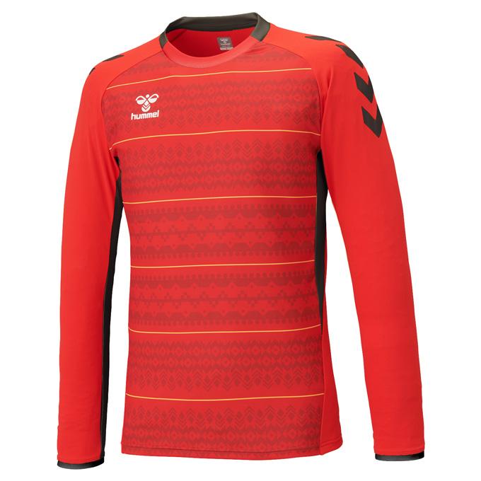 ヒュンメル メンズ PRO L/Sプラクティスシャツ サッカーウェア フットサルウェア トップス 長袖 ブラック 黒 グリーン 緑 送料無料 hummel HAP7239 hummel（ヒュンメル） ◇メール便対応商品◇PRO L/Sプラクティスシャツ