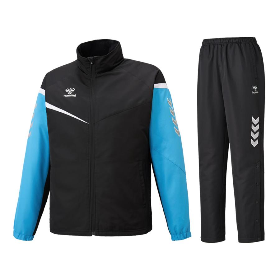 ヒュンメル　ウインドブレーカー上下セット　SS ブラック hummel hummel（ヒュンメル）ウィンドブレーカー 上下セット 裾
