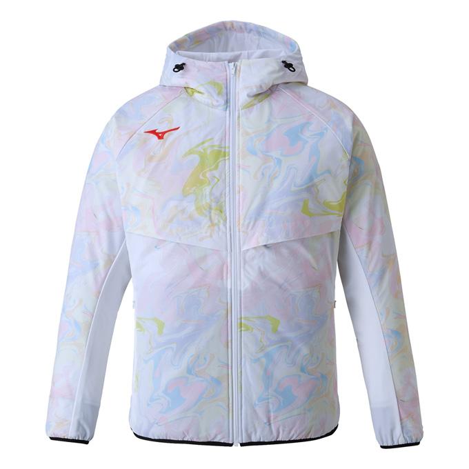 Mizuno ジャケット・パンツセット ホワイト/イエロー Mizuno/ミズノ/ホワイト/グレー/イエロー /ジャケット&パンツ