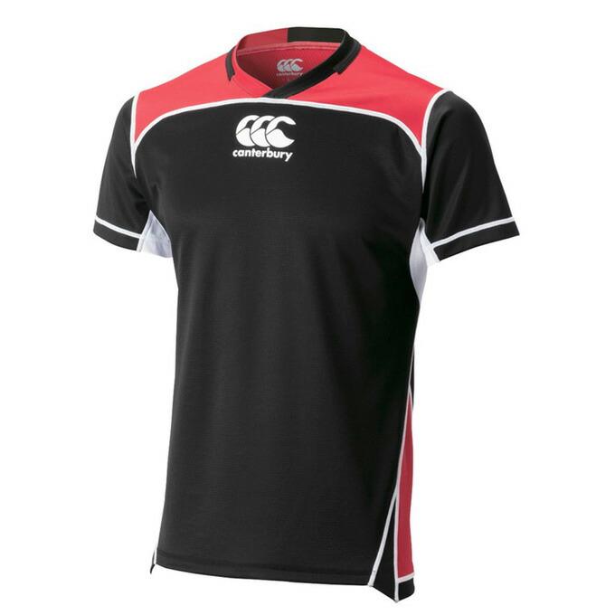 Canterbury カンタベリー　ジャージ　セットアップ　赤　黒　ラグビー カンタベリー ◇メール便対応商品◇Canterbury（カンタベリー