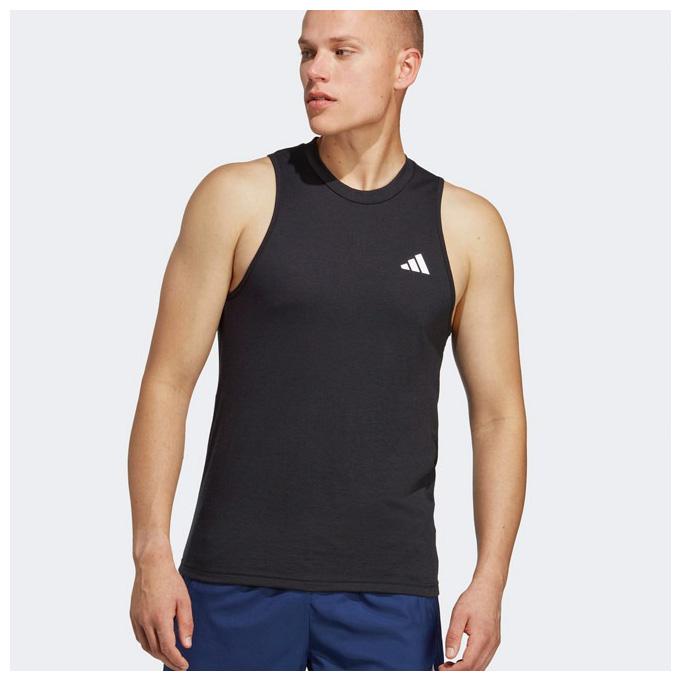 ◆メール便対応商品◆adidas（アディダス）RE-ES FEELREADY タンクトップ（US326） ランニング シャツ トップス ノースリーブ メンズ｜mizushimasports｜02