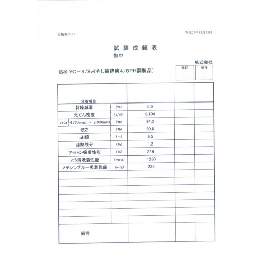 活性炭 ヤシガラ活性炭 粒状 大粒 20kg 国産良品｜mizusumasi｜03