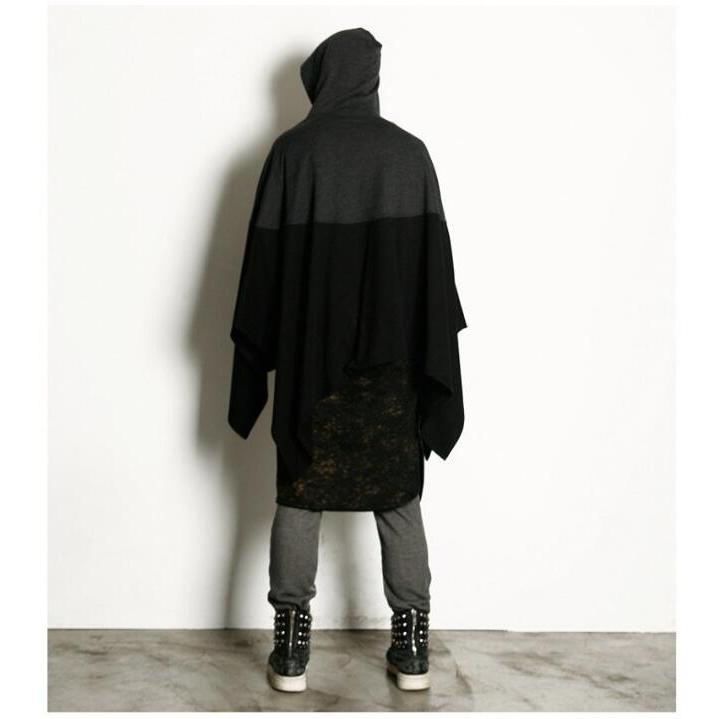 格安即決 メンズ マント ケープ ポンチョ お兄系 ビジュアル系 男性 ロック 個性的 デザイン コーディネート プルオーバー フード付き アウター バイカラー パーカー サイズ 2xl Www Ellepiserramenti It