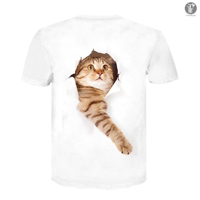 Tシャツ イラスト メンズ 3d 猫 茶トラ 可愛い 半袖 男女兼用 薄手 ねこ 白 レディース 面白 おもしろ トリックアート 送料無料 Jiduo01 ミズショウ 通販 Yahoo ショッピング