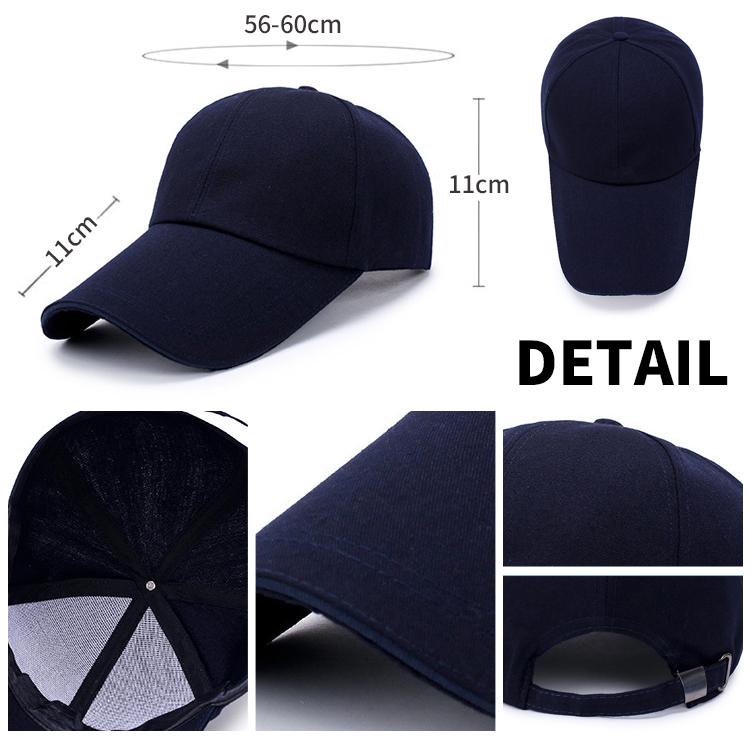 キャップ 帽子 ぼうし 長い ツバ 10cm シンプル メンズ ミリタリー