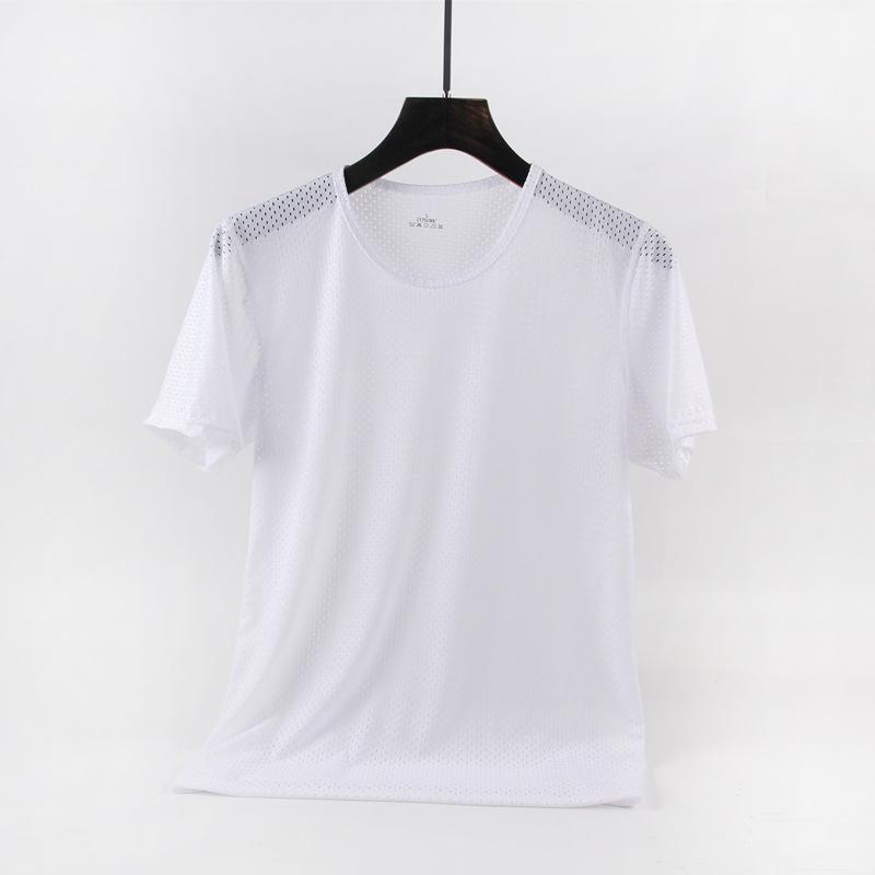 Tシャツ 接触冷感 半袖 メンズ メッシュ編み 通気性 夏 吸汗 速