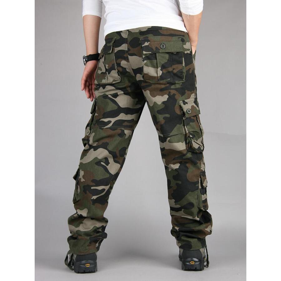 迷彩ワークパンツ 迷彩 カーゴパンツ メンズ 作業着 春秋 ミリタリー