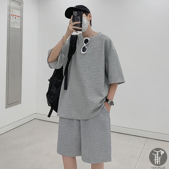 ヤ検討商品DUELO プラシャツ ハーフパンツ 上下セット セットアップ