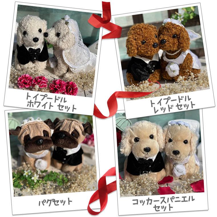 クリアケース入り】子犬のウェディングドール 犬のぬいぐるみ クリアケース入り】子犬のウェディングドール 犬のぬいぐるみ