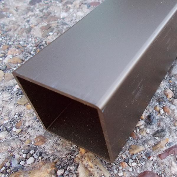 アルミ材 角型 ブロンズ [45×45×L1000mm 厚み2mm] 角材 : MJガーデン
