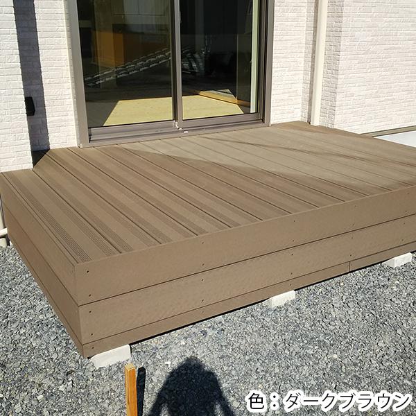人工木　ウッドデッキ　床板 人工木ウッドデッキ床板【木目】（145×25×1800mm）ブラウン