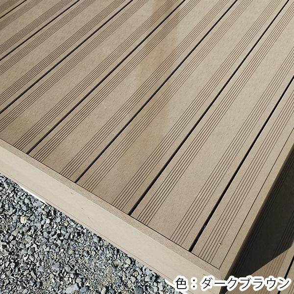 ウッドデッキ用 人工木 床材[170×21×L1940]無垢横スリット片面V溝加工