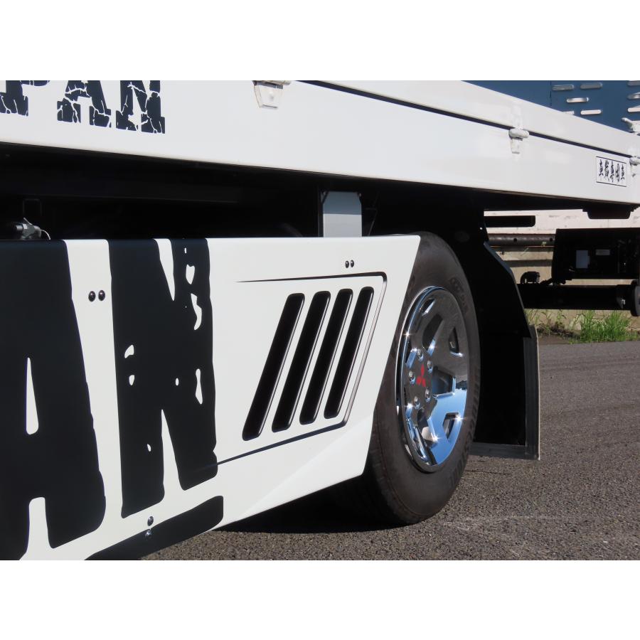 積載車カスタム 極東開発 サイドバンパースカート キャンター 積載車カスタム 極東開発 サイドバンパースカート キャンター