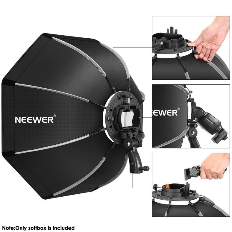 Neewer 65cm 八角形ソフトボックス Sタイプブラケットマウント付 Neewer 26 inches/65 centimeters Octagonal Softbox with S-type Bracket Mount,Carrying Case｜mj-market｜06