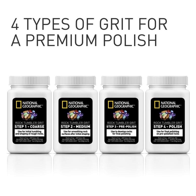 安い買蔵 ロックタンブラー用グリットリフィル NATIONAL GEOGRAPHIC Grit Refill for Rock Tumbler - Also works with Lortone， Thumler and more